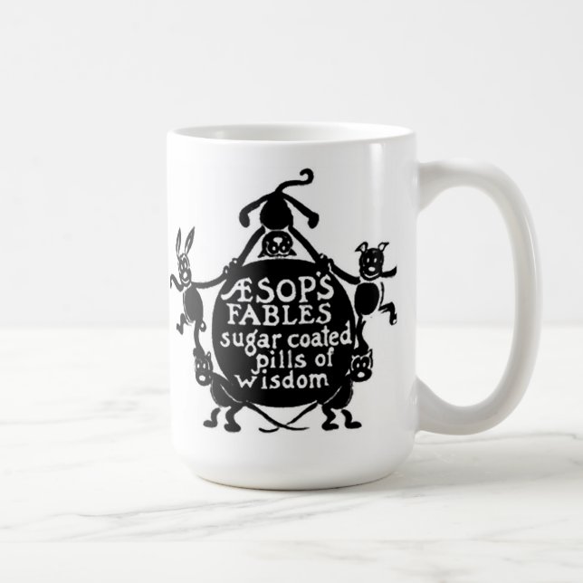Aesop's Fables Frontispiece Coffee Mug (Right)