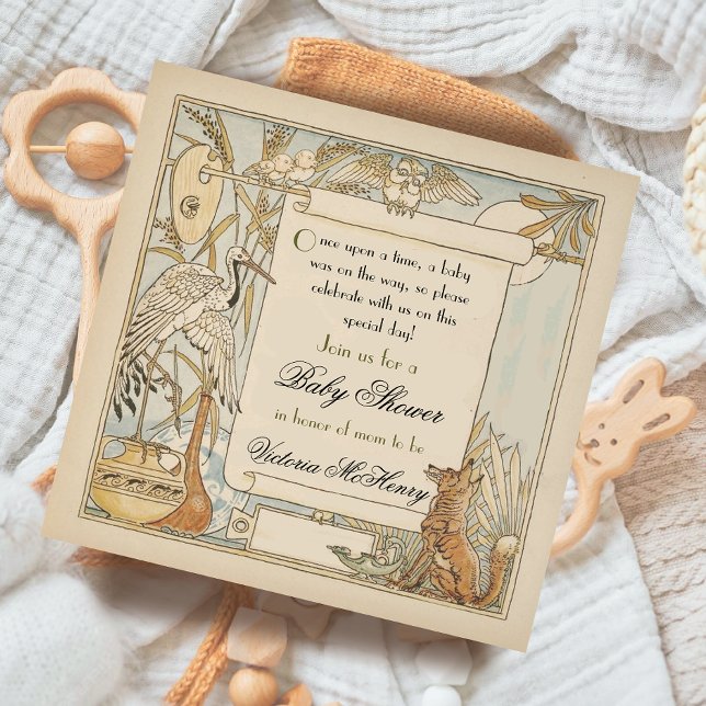 Aesop's Storybook Baby Shower Invitations (Creator Uploaded)