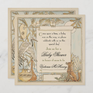 Aesop's Storybook Baby Shower Invitations