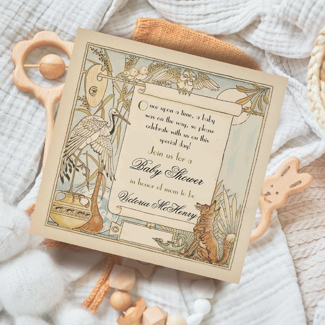 Aesop's Storybook Baby Shower Revised Invitations (Creator Uploaded)