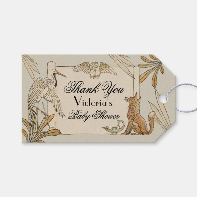 Aesop's Storybook Book Gift Tags (Front (Horizontal))