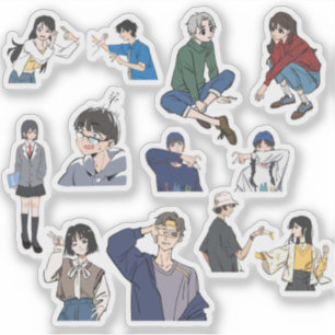Aesthetic Anime Boy & Girl Casual Outfit Vinyl