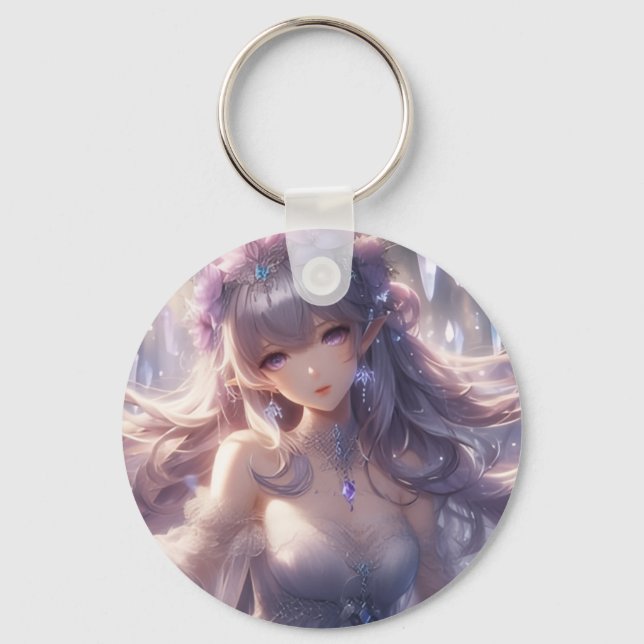  Aesthetic Anime Character Aluminium Keychain (Front)