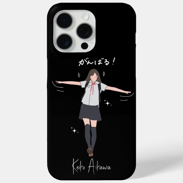 Aesthetic Anime uniform girl Customisable Case-Mate iPhone Case (Back)