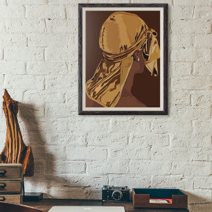 Aesthetic art Black man with durag artwork Poster