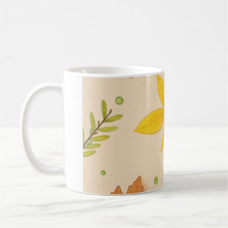 Aesthetic Autumn Leaves Coffee Mug