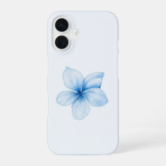 Aesthetic baby blue flower  iPhone 16 case