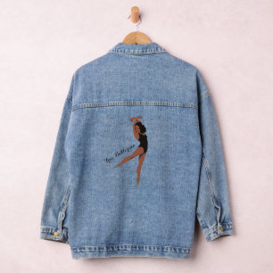 Aesthetic Ballet Dancer  Postcard Denim Jacket
