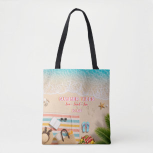 Aesthetic Beach Summer Tote Bag