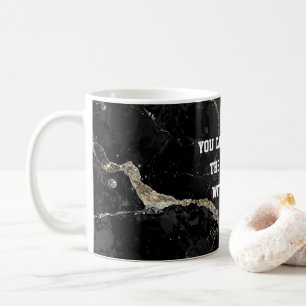 Aesthetic Black&gold Kintsugi with subtle humor Coffee Mug