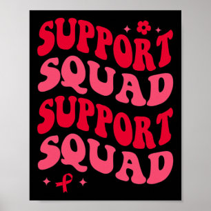 Aesthetic Blood Cancer Awareness Support Squad Mat Poster