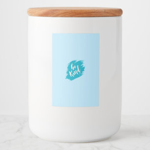Aesthetic Blue Custom Food Label Kitchen Canister