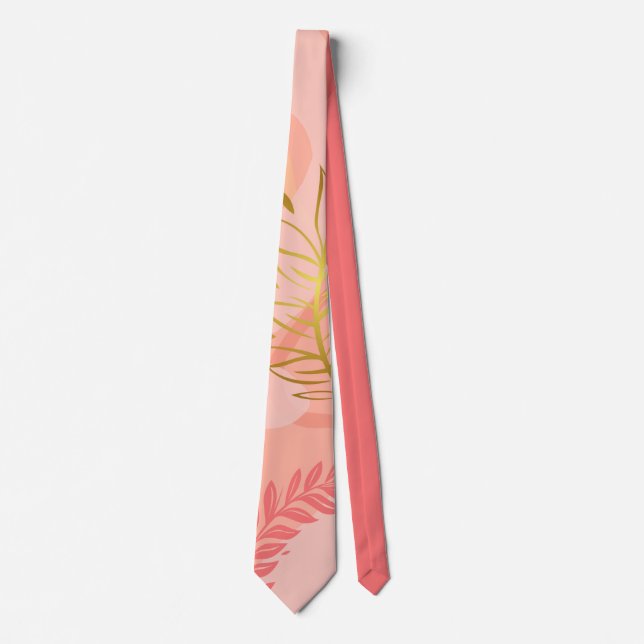 Aesthetic Boho Wildflowers Tie (Front)