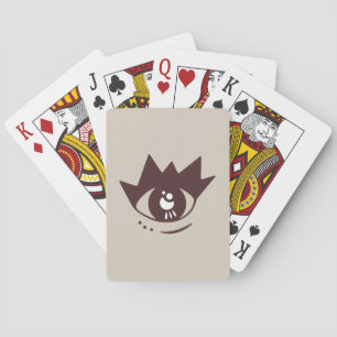 Aesthetic Brown Eye Classic Playing Cards