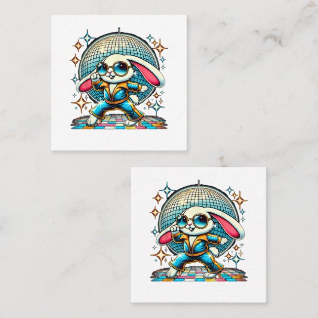 Aesthetic Bunny Disco Loyalty Card (Front/Back)