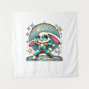 Aesthetic Bunny Disco Tapestry