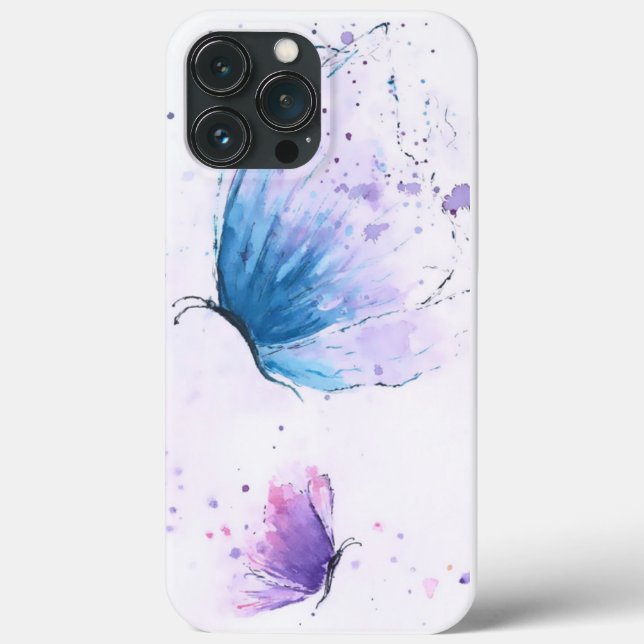 Aesthetic Butterfly Watercolour Iphone Case  (Back)