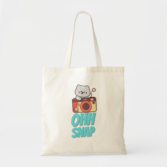 Aesthetic Camera quote Tote Bag  (Front)