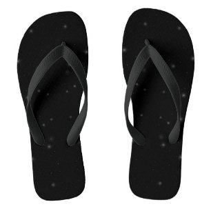 Aesthetic Celestial Starry Night Scattered Stars F Flip Flops