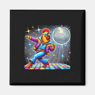 Aesthetic Chicken Dancing Disco Magnet