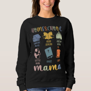 Aesthetic Christian Homeschool Mama Homeschool Tea Sweatshirt