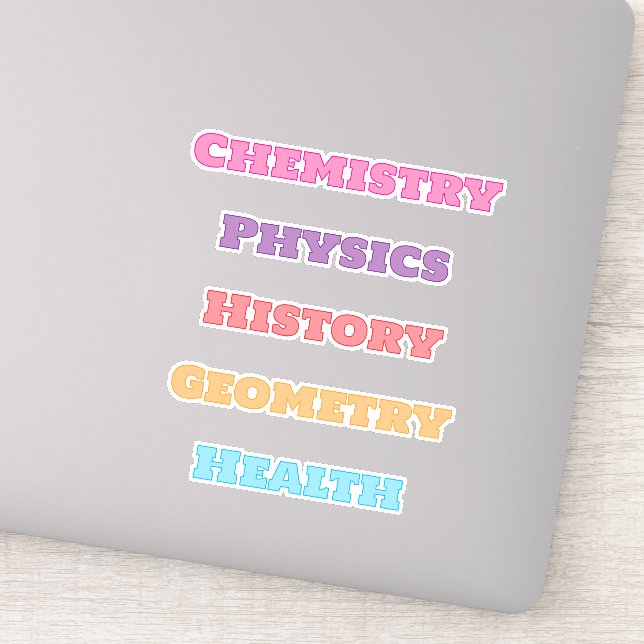 Aesthetic Class Name School Subject (Detail)