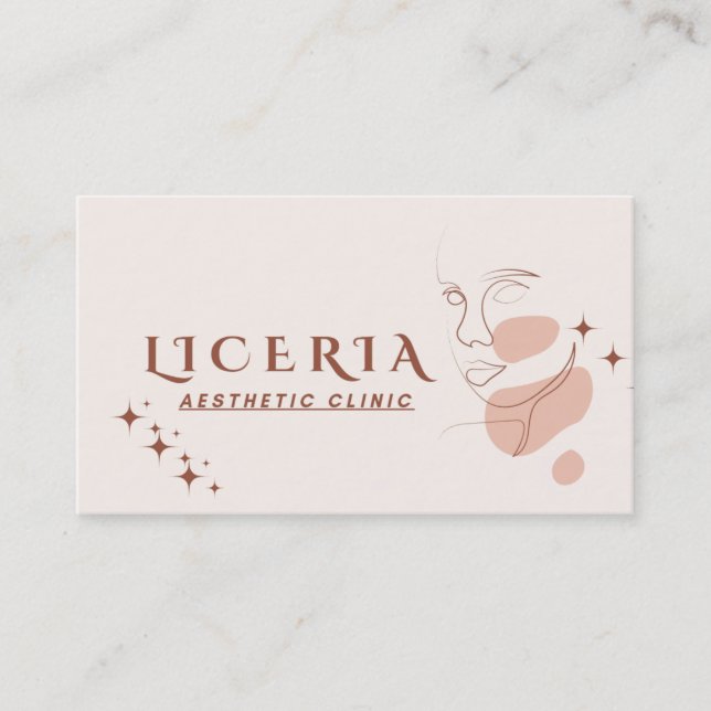 aesthetic clinic business card (Front)