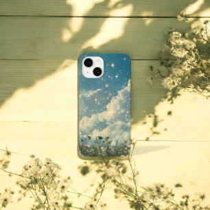 Aesthetic Cloudy Daisy Flowers Dream Floral Design Case-Mate iPhone 14 Case