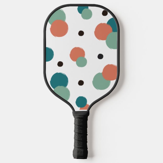 Aesthetic Colourful Dots Pickleball Paddle (Back)