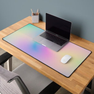 Aesthetic Colourful Positive Aura Gradient Desk Mat