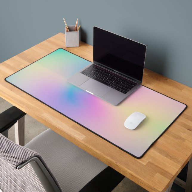 Aesthetic Colourful Positive Aura Gradient Desk Mat (Office 2)
