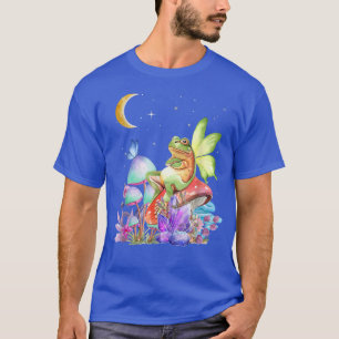 Aesthetic Cottagecore Frog Mushroom Moon Fairycore T-Shirt