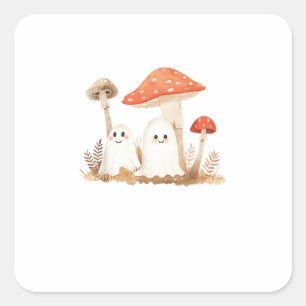 Aesthetic Cottagecore Goblincore Mushroom Cute Spo Square Sticker
