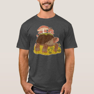 Aesthetic Cottagecore Mushroom Turtle & Snail T-Shirt