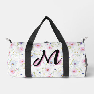 Aesthetic Cottagecore Wildflower Floral Elegant Duffle Bag