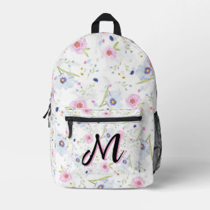Aesthetic Cottagecore Wildflower Floral Elegant Printed Backpack