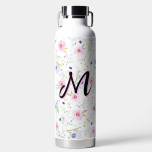 Aesthetic Cottagecore Wildflower Floral Elegant Water Bottle