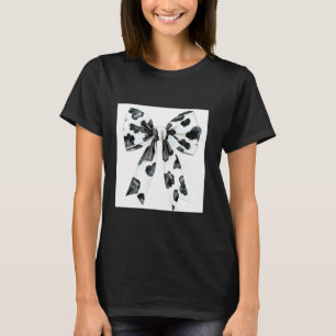 Aesthetic Cow Print Bow Cow Print black and white T-Shirt
