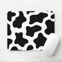 Aesthetic Cow Print Mouse Pad