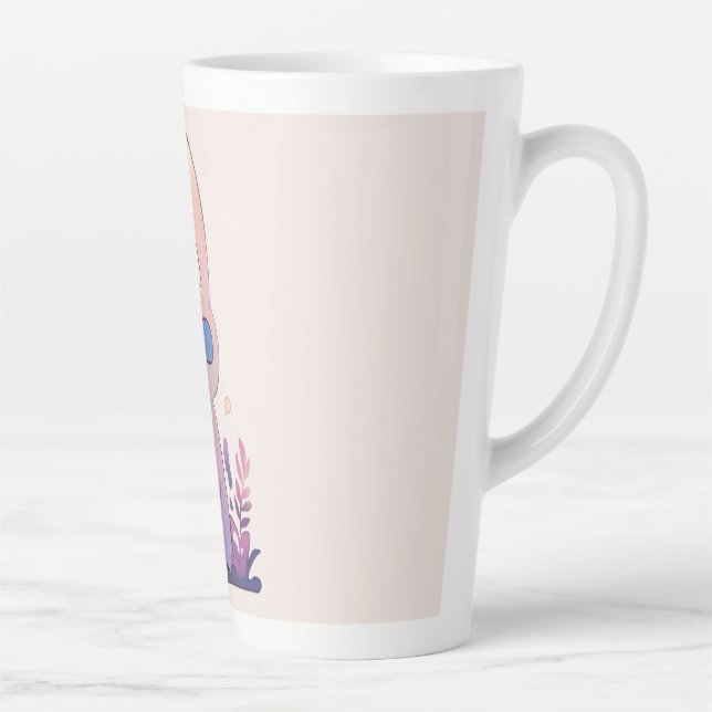 Aesthetic Creature Design Latte Mug (Right)