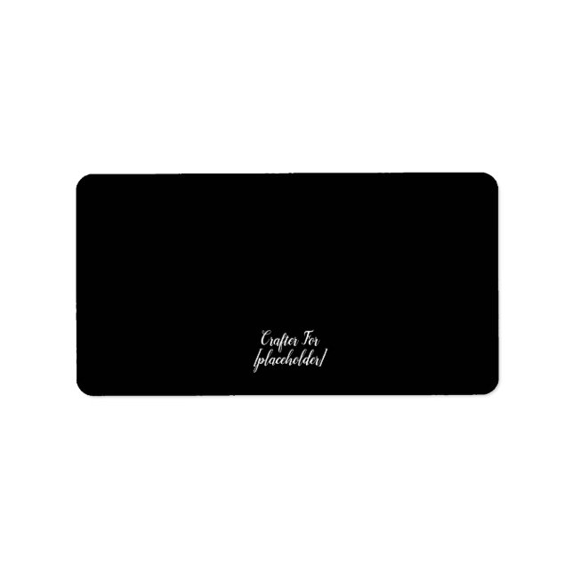 Aesthetic Custom Card Label (Front)