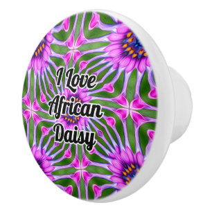Aesthetic Daisy Pattern Ceramic Knob