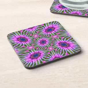 Aesthetic Daisy Pattern Coaster