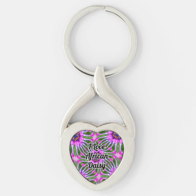 Aesthetic Daisy Pattern Key Ring (Front)