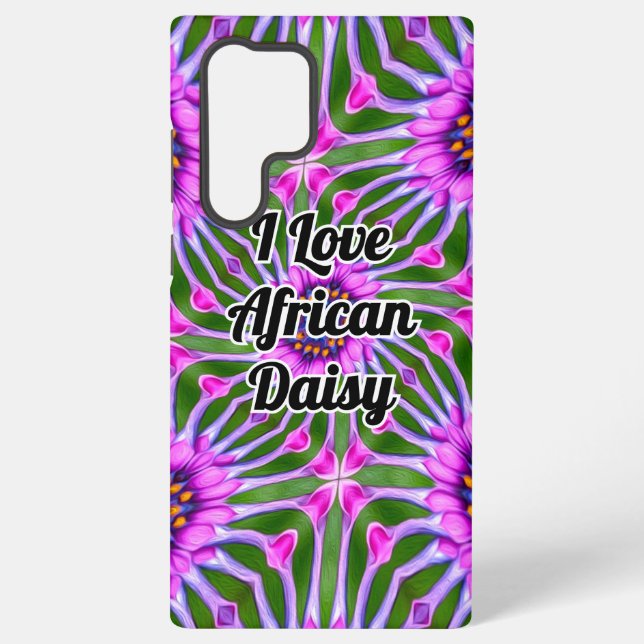 Aesthetic Daisy Pattern Samsung Galaxy S22 Ultra Case (Back)