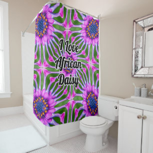 Aesthetic Daisy Pattern Shower Curtain