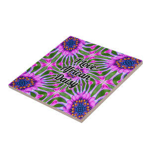 Aesthetic Daisy Pattern Tile