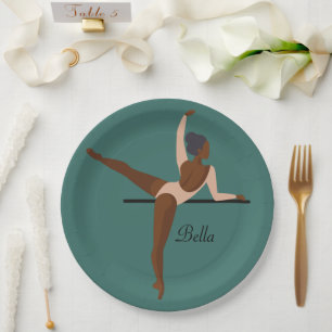 Aesthetic Dancing Ballerina  Paper Plate