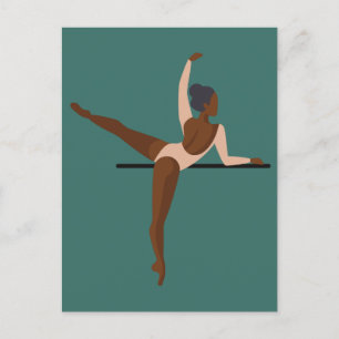 Aesthetic Dancing Ballerina  Postcard