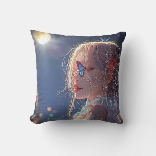Aesthetic / Dark Fantasy Girl Cushion